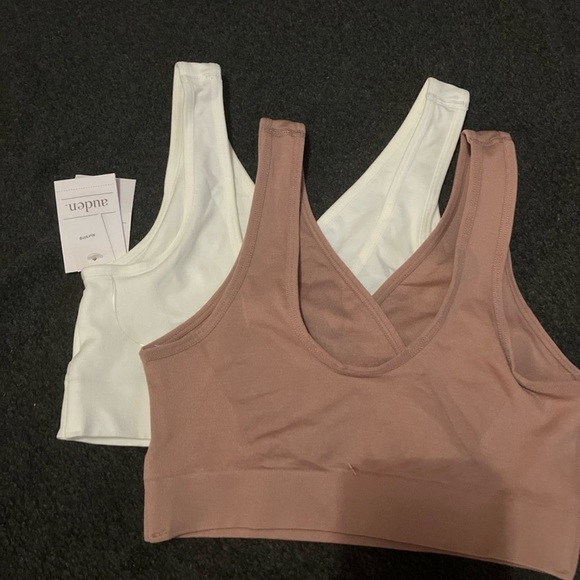 Auden Women's Bra Set - White and Tan - Picture 2 of 4